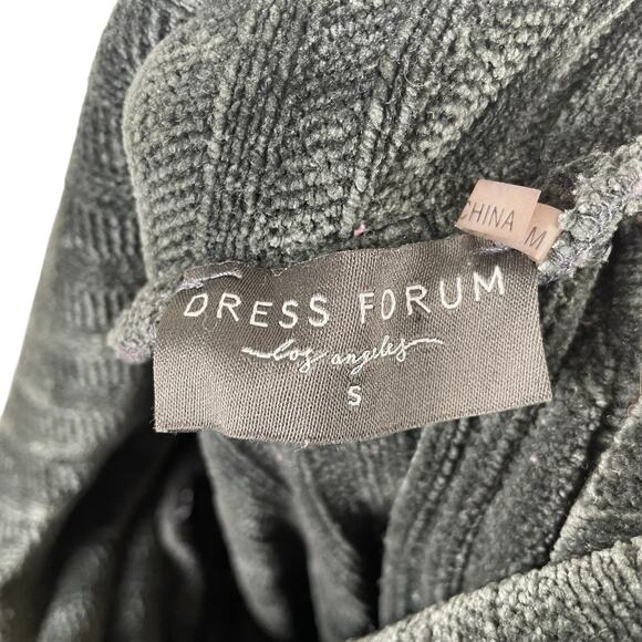 Dress Forum Los Angeles Women Cowl Neck Sweater Small Velour Ribbed Cozy Earthy - Picture 4 of 4